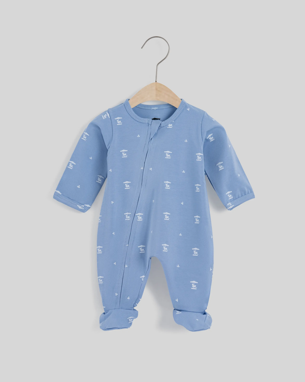 Dream Zip Bodysuit — Sky