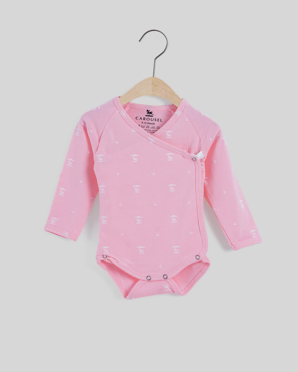 First Hug kimono Bodysuit — Rosy