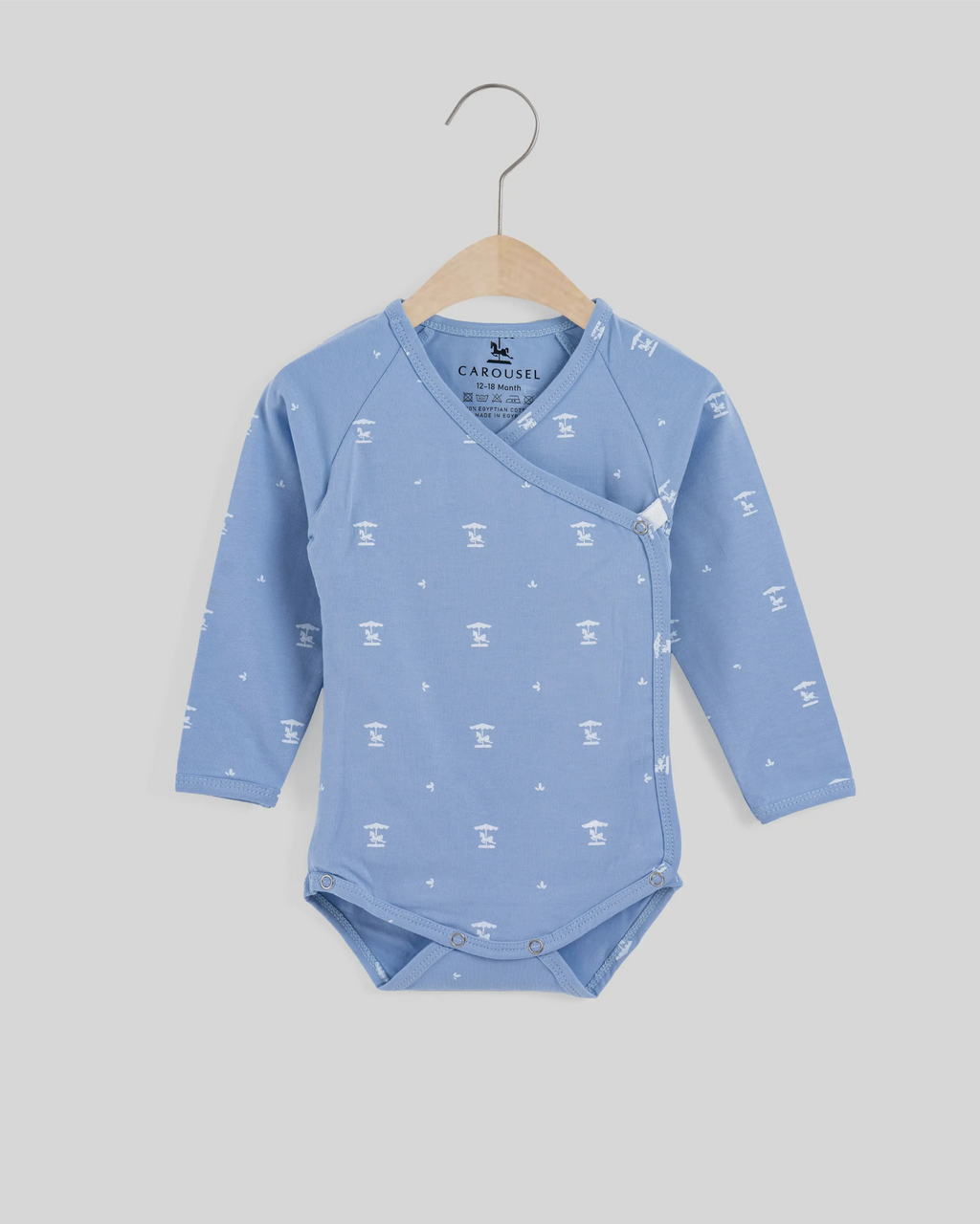 First Hug kimono Bodysuit — Sky
