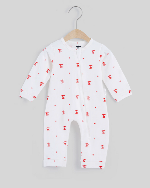 Dream Zip Bodysuit — Milky