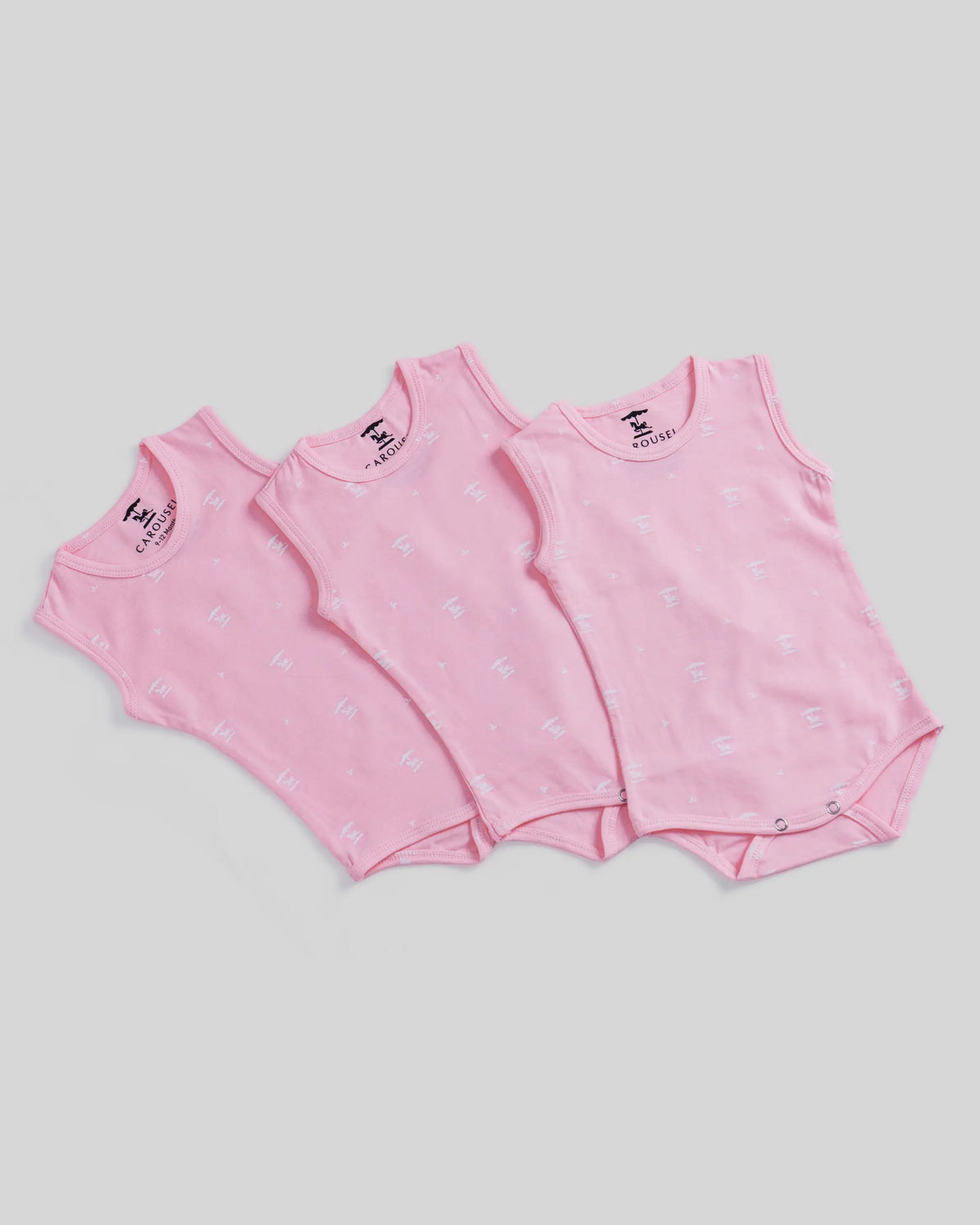Playtime Cut-Sleeve Bodysuit — Rosy