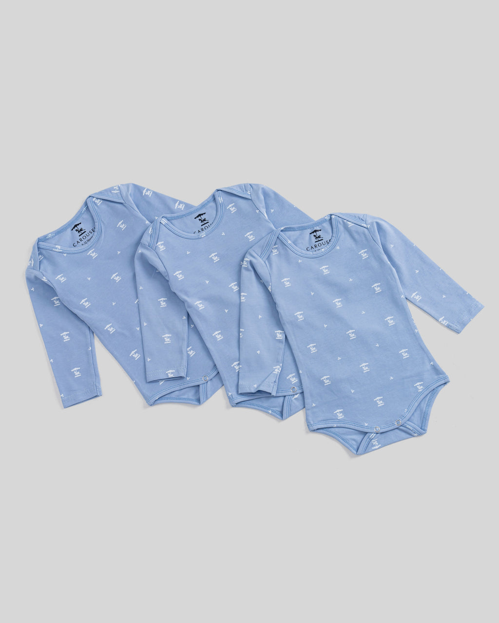 Cozy LongSleeves Bodysuit — Sky