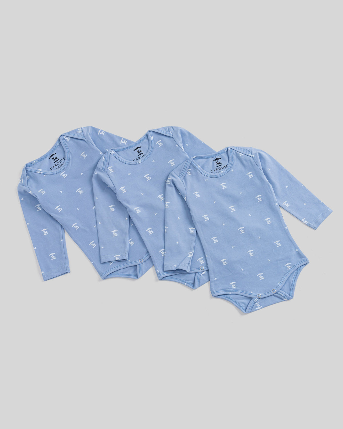 Cozy LongSleeves Bodysuit — Sky