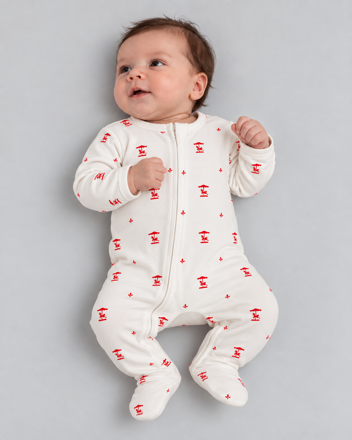 Dream Zip Bodysuit — Milky
