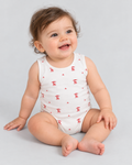 Playtime Cut-Sleeve Bodysuit — Milky