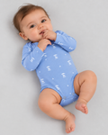 Cozy LongSleeves Bodysuit — Sky