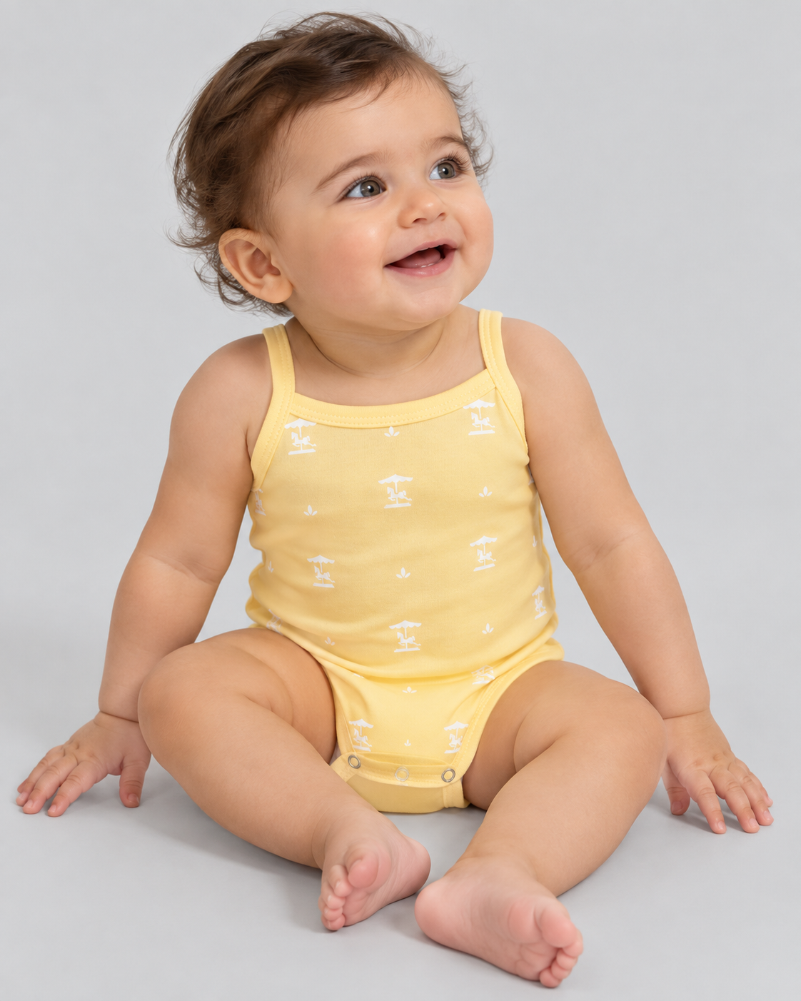 Little Breeze Sleeveless Bodysuit — Honey